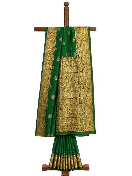 Gold Festive Anarkali Suit